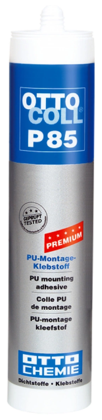 Профессиональный полиуретановый быстроотвердевающий монтажный клей OTTOCOLL P85 C16 PREMIUM(бежевый) 310мл