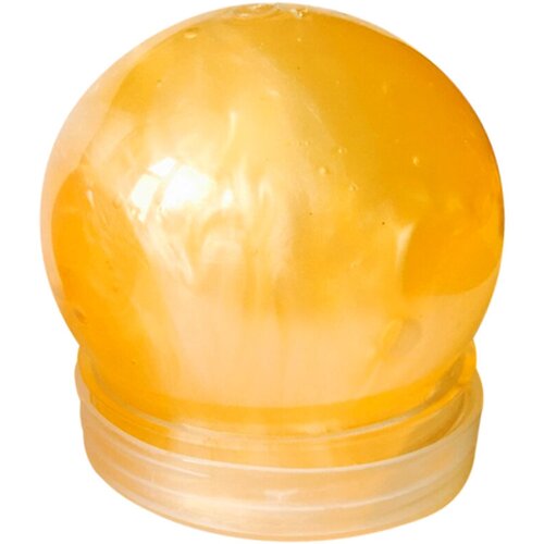 Слайм перламутровый в банке, Оранжевый 1 шт.