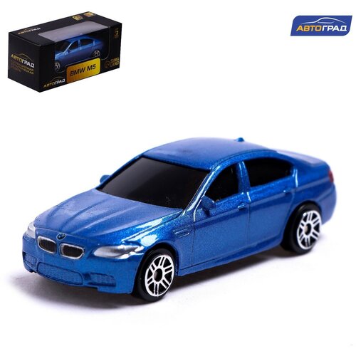 Машина металлическая BMW M5, 1:64, цвет синий сборная модель автомобиля bmw z3 металл масштаб 1 24 motormax 75120 3