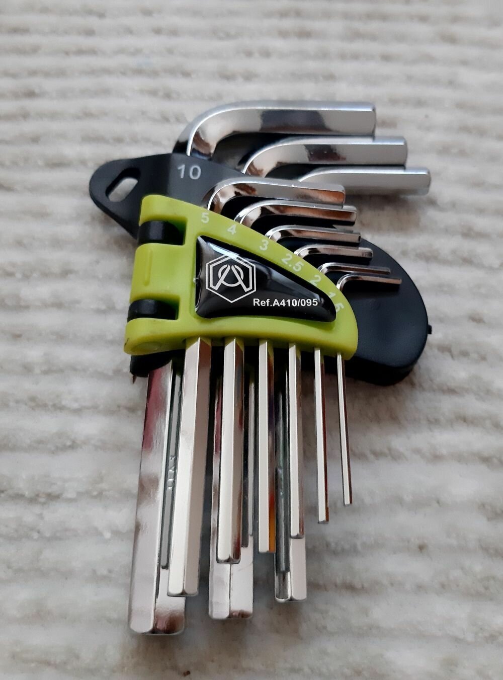Набор шестигранных ключей, 9шт, CrV, короткие ARMERO - фото №4
