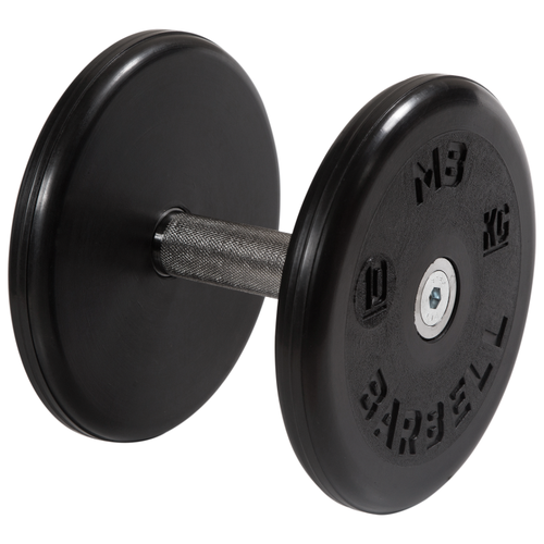 Гантель неразборная MB Barbell MB-FdbEM-B черный