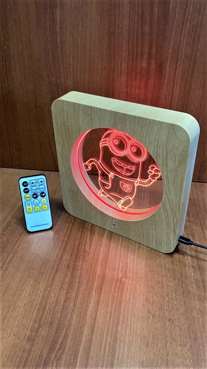 Светодиодный 3D светильник "Миньон" - фотография № 1