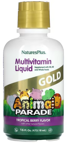 Тропическая ягода NaturesPlus Children's Animal Parade Gold Multivitamin Liquid 473 мл (NaturesPlus)