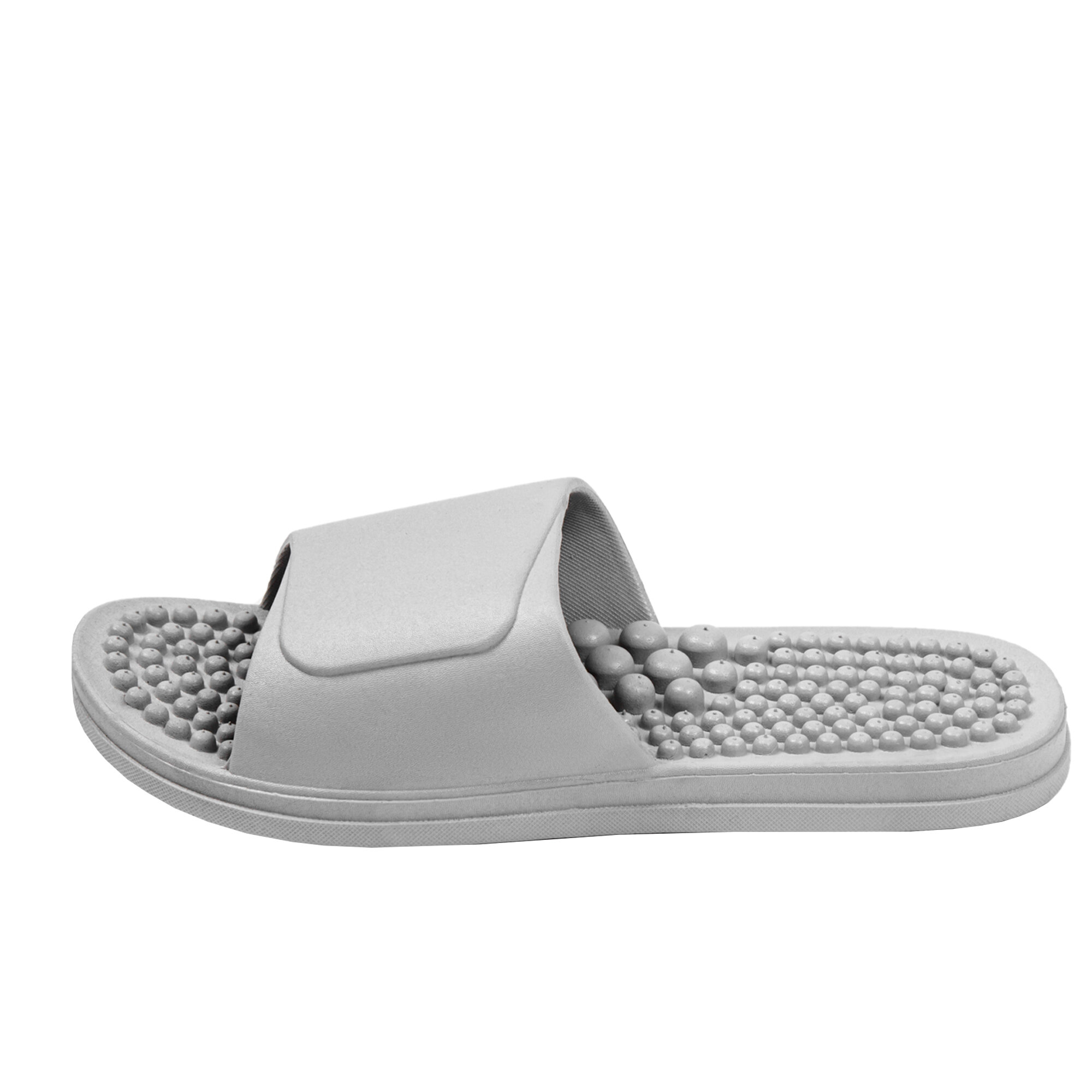 Тапочки с массажным эффектом AMARO HOME Healthy Feet Открытый нос (Серый) 38-39, grey - фотография № 7