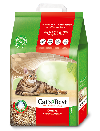 Наполнитель комкующийся Cat`s Best Eko plus древесный, 40л/17.2кг Cat's Best - фото №17