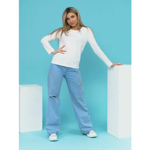 Лонгслив размер 50, белый