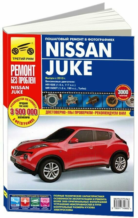 Петров А.М. Сидоров К.В. Алмазов Д.А. "Ремонт без проблем. Nissan Juke. Руководство по эксплуатации техническому обслуживанию и ремонту"