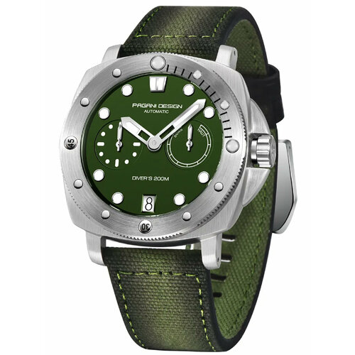 наручные часы pagani design зеленый Наручные часы Pagani Design, зеленый, серебряный