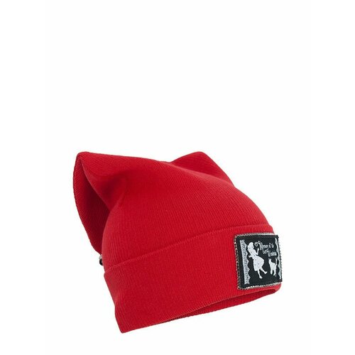 Шапка mialt, размер 52-54, красный шапка gulliver демисезонная хлопок размер 54 красный