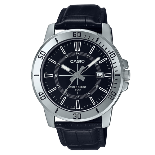 Наручные часы CASIO MTP-VD01L-1CVUDF, серебряный, черный