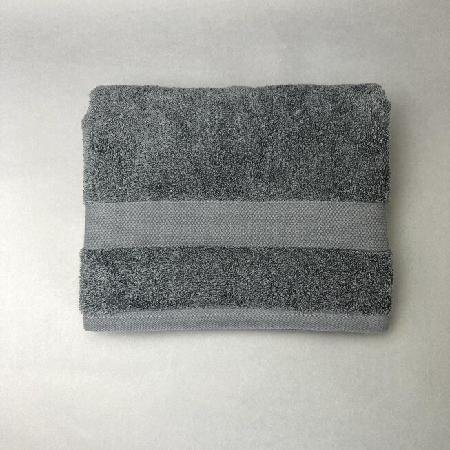 Полотенце махровое с вышивкой подарочное / Полотенце с именем Тимофей серый 30*60 - фотография № 5
