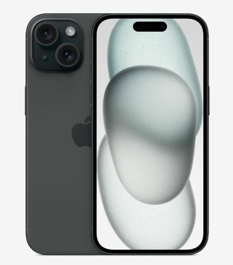 Телефон Apple iPhone 15 256Gb Dual: nano SIM + eSIM Black/Черный