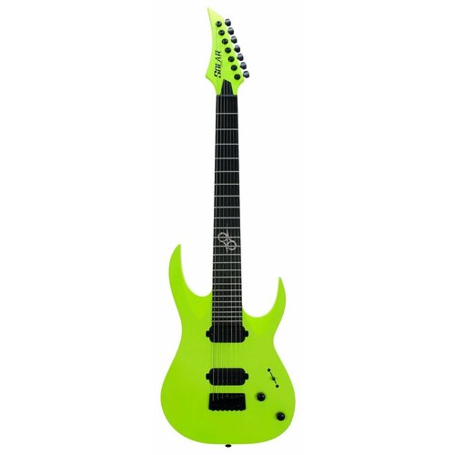 Solar Guitars A2.7LN 7-струнная электрогитара, цвет желтый матовый