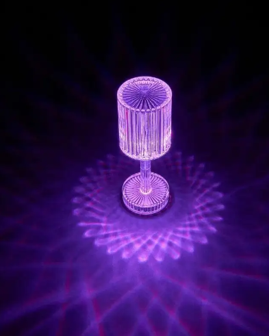 Светильник сенсорный декоративный ночник 16 цветов/ настольная цветная алмазная лампа LEMIL - фотография № 7