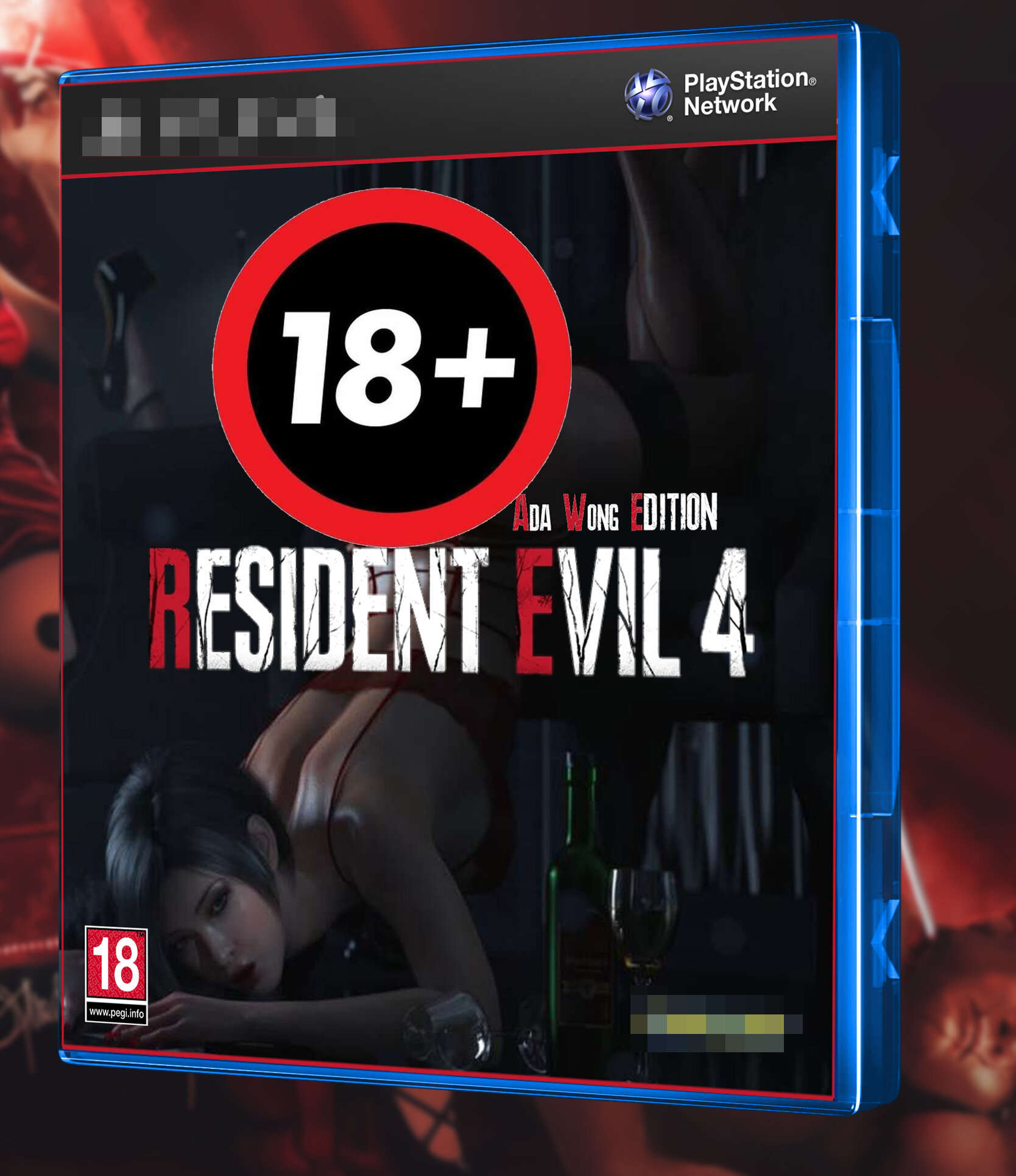 Эксклюзивная Обложка для Кейса / Бокса PS 4 Resident Evil 4 Ada Wong Edition