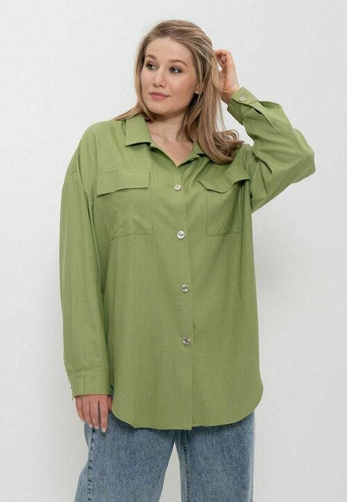 Рубашка  CLEO, размер 50, зеленый