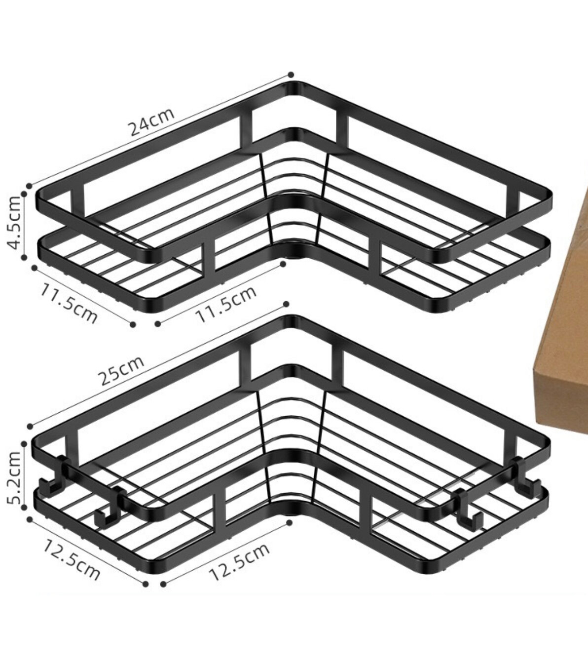 фото Универсальная полка для хранения вещей в ванной комнате или душе (2шт)