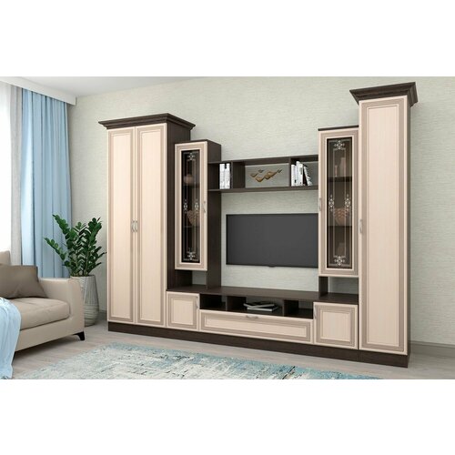 Стенка для гостиной Маргарита Дуб ВенгеДуб Белфорд 49193₽