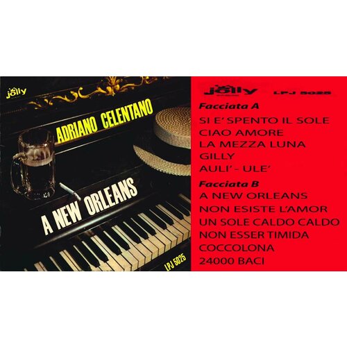 Виниловая пластинка CELENTANO ADRIANO - A NEW ORLEANS ( Limited 180 Gram Black Vinyl ) виниловая пластинка celentano adriano a new orleans 8004883215386