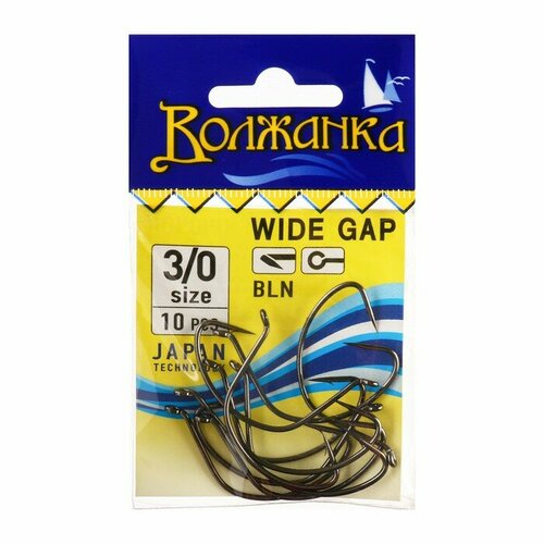 фото Крючки "волжанка" wide gap № 3/0, 10 шт volzhanka