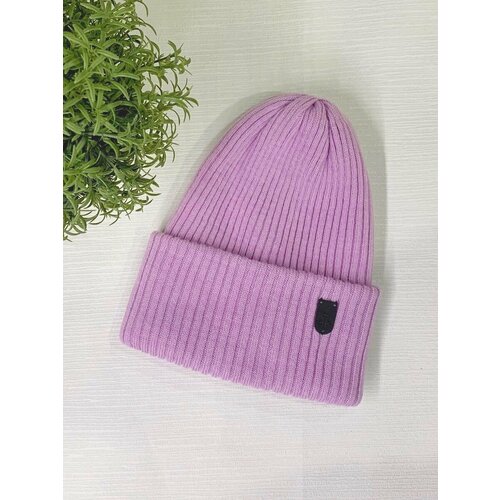 фото Шапка бини афины, размер 56/58, розовый fashion