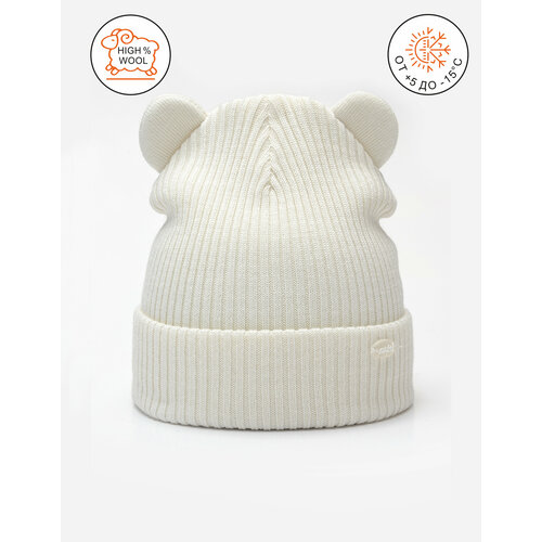 фото Шапка бини artel, размер 50, белый