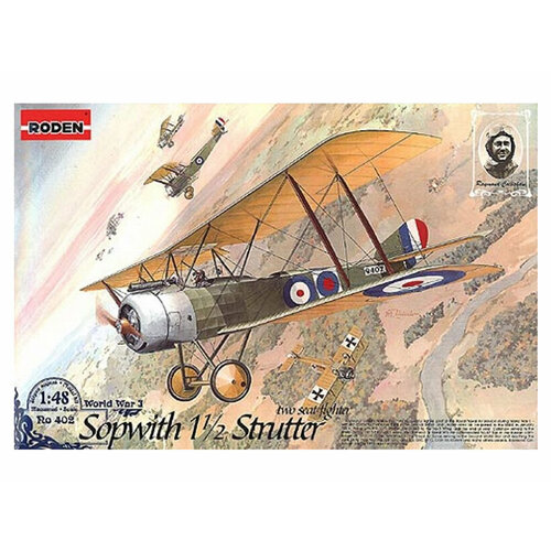 Roden Сборная модель Британский многоцелевой самолёт Sopwith 1,5 1 Strutter (1:48) сборная модель revell sopwith f 1 camel 63906 1 48