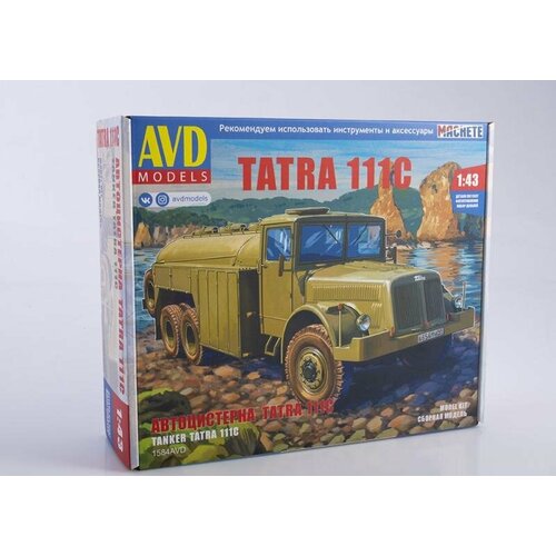 1584 AVD Models Автоцистерна TATRA 111C (1:43) сборная модель автомобиля tatra 111r пожарная автоцистерна