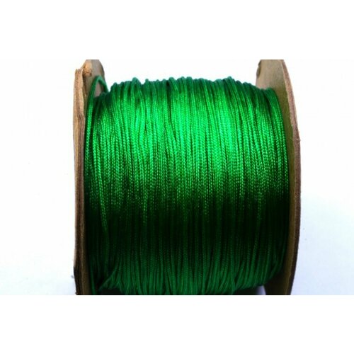 Шнур нейлоновый, толщина 0,8мм, цвет зеленый лайм, материал нейлон, 29-074, 2 метра