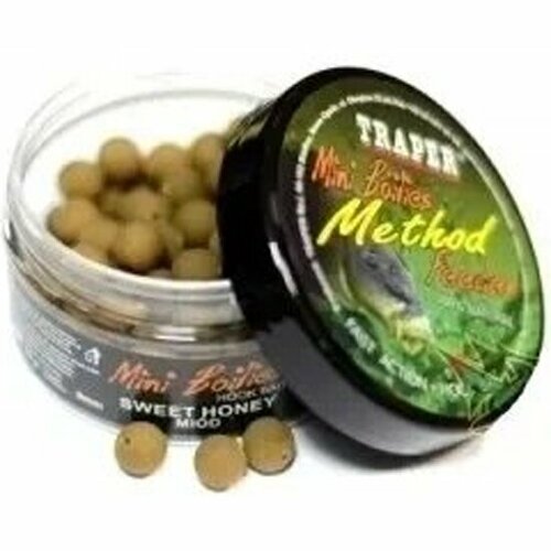 Бойлы тонущие Traper Mini Boilies Method Feeder Miod 9 мм / 50 гр (Мёд) 95 шт бойлы тонущие traper mini boilies method feeder banan 9 мм 50 гр банан 95 шт