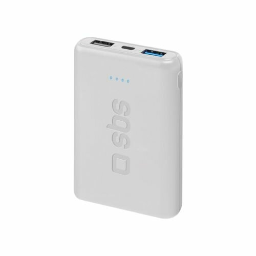 SBS Mobile Аккумулятор 5000mAh Быстрая зарядка компактный размер белый