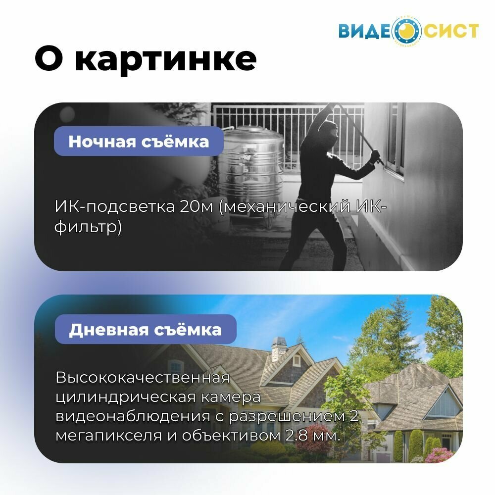 Готовый комплект видеонаблюдения 2Мп 1 камер — фото 3