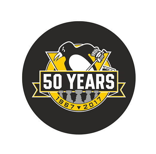 Шайба Rubena Pittsburgh Penguins 50 YEARS