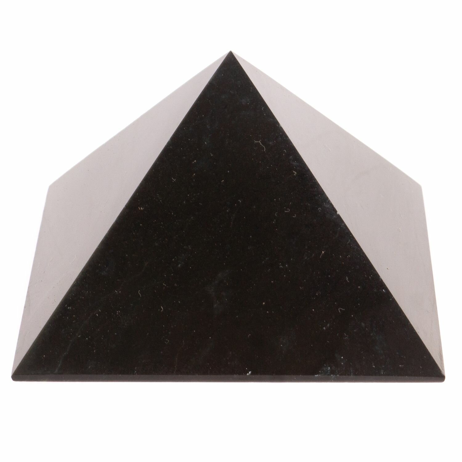 Пирамида 5,5х5,5х4,5 см из черного змеевика 126420