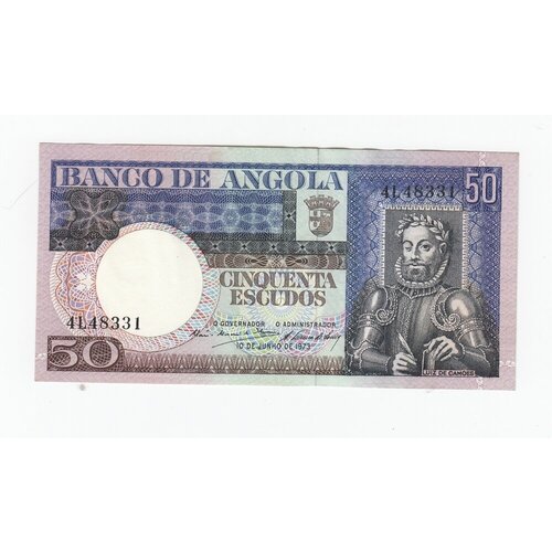 Ангола 50 эскудо 1973 г. (2) ангола 1000 эскудо 10 6 1973 г 6