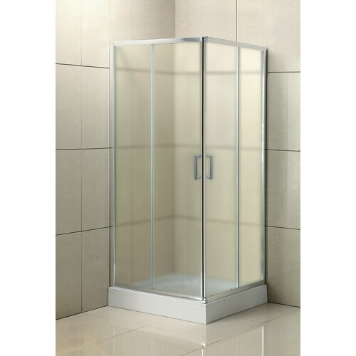 Душевой уголок BelBagno Uno 95x95 UNO-195-A-2-95-P-Cr стекло матовое, профиль хром, без поддона