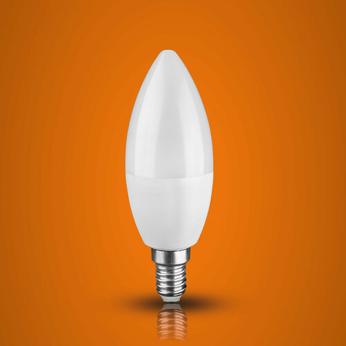 Лампа LED 8Вт С37 Е14 6000К свеча, тм iSvet С37-102-1-6-1, цена за 1 штуку