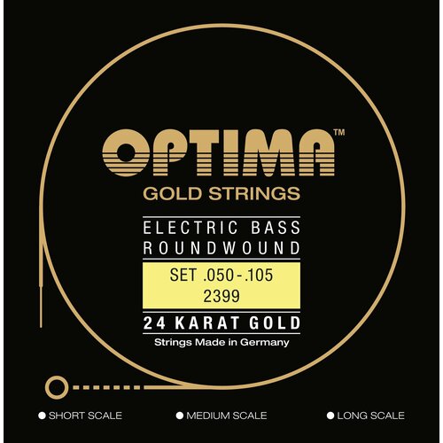 Струны для бас-гитары Optima Bass Guitar 24K Gold 2399. L 50-105
