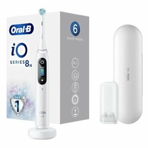 Электрическая зубная щетка Oral-B iO Series 8 Limited Edition насадки для щётки 1шт цвет белый 3421600₽