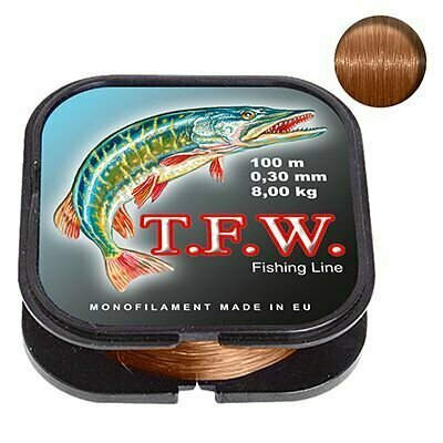 Леска для рыбалки Aqua T.F.W. 0,30mm 100m, 1 штука