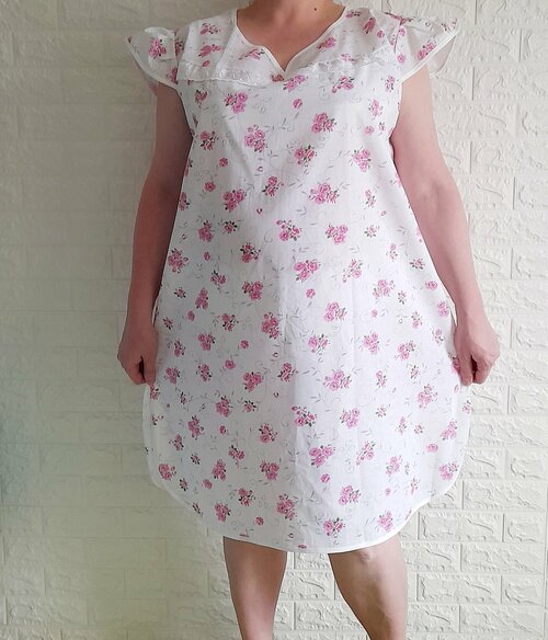 Сорочка , размер 68, розовый