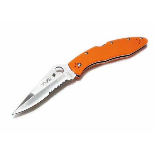 фото Нож складной spyderco police серрейтор replica (logo)