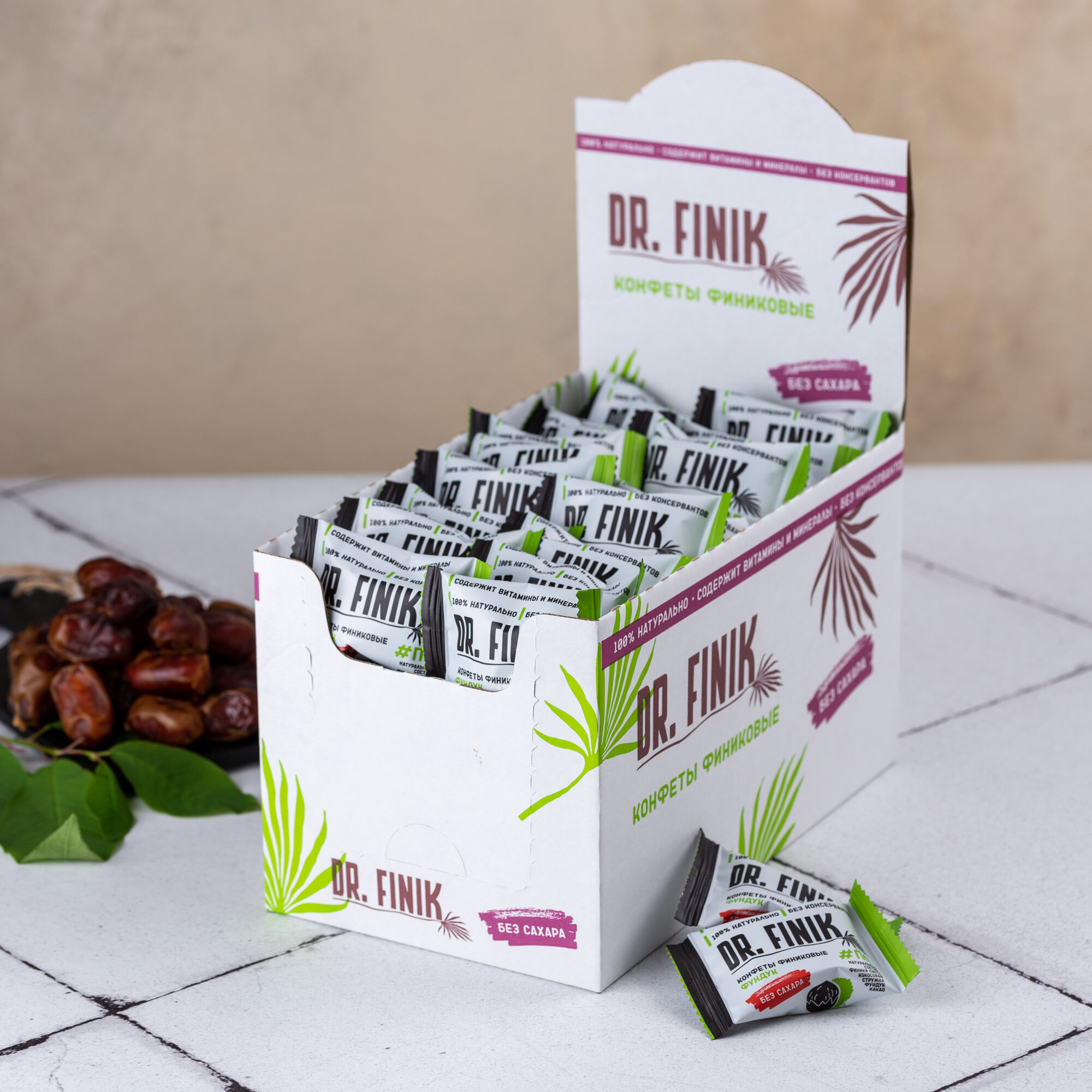 Финиковые конфеты с фундуком 750г Dr.Finik без сахара - фотография № 4
