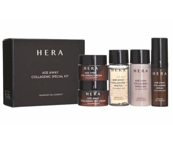 Набор антивозрастных миниатюр с коллагеном HERA Age Away Collagenic 5 Set