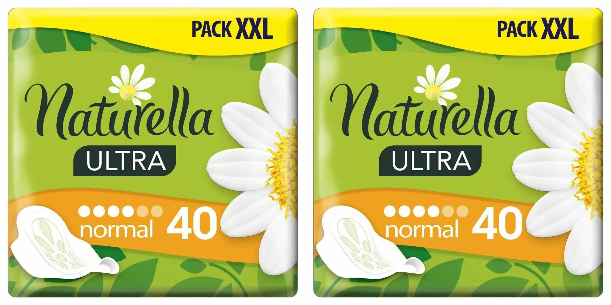 NATURELLA Прокладки гигиенические Ultra Normal Ромашка, 40 шт/уп, 2 уп