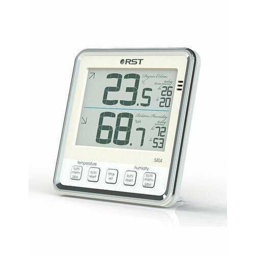 Цифровой термогигрометр RST с большим дисплеем цвет слоновая кость 02404 338300₽