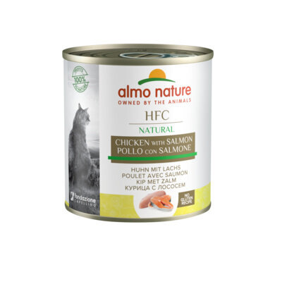 Almo Nature консервы Консервы для кошек с Лососем и Курицей (HFC - Natural - Chicken and Salmon) 5153 | Classic HFC Adult Cat Salmon Chicken 0,28 кг 20069 (2 шт)