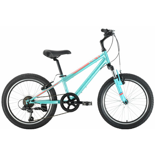 Детский велосипед Stark Respect 201 V Steel 2023 20 Бирюзово-красно-синий 120-135 см 2121000₽