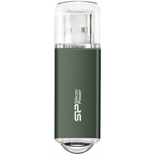 USB Flash накопитель 64Gb Silicon Power Ultima II I-series Green (SP064GBUF2M01V1N)