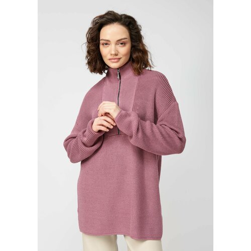 Свитер VIVAWOOL, размер 52, розовый свитер vivawool размер 52 пыльная роза